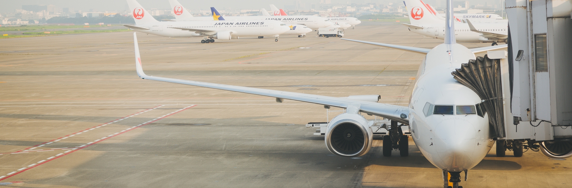 空港の飛行機